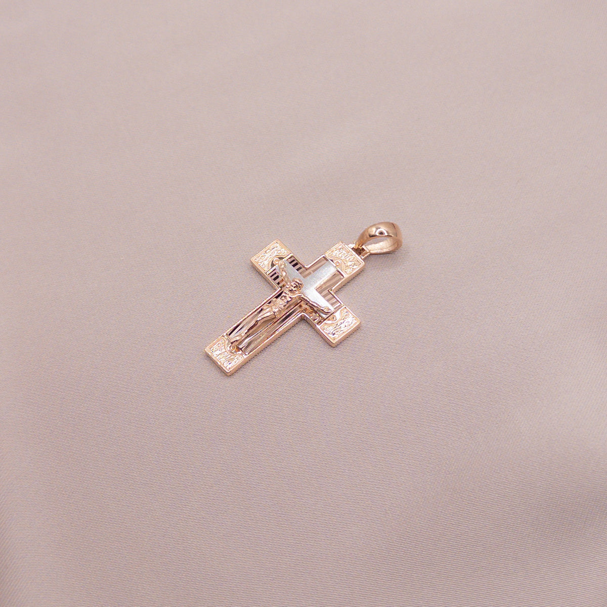 Rose gold cross