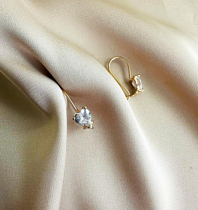 Серьги из розового золота