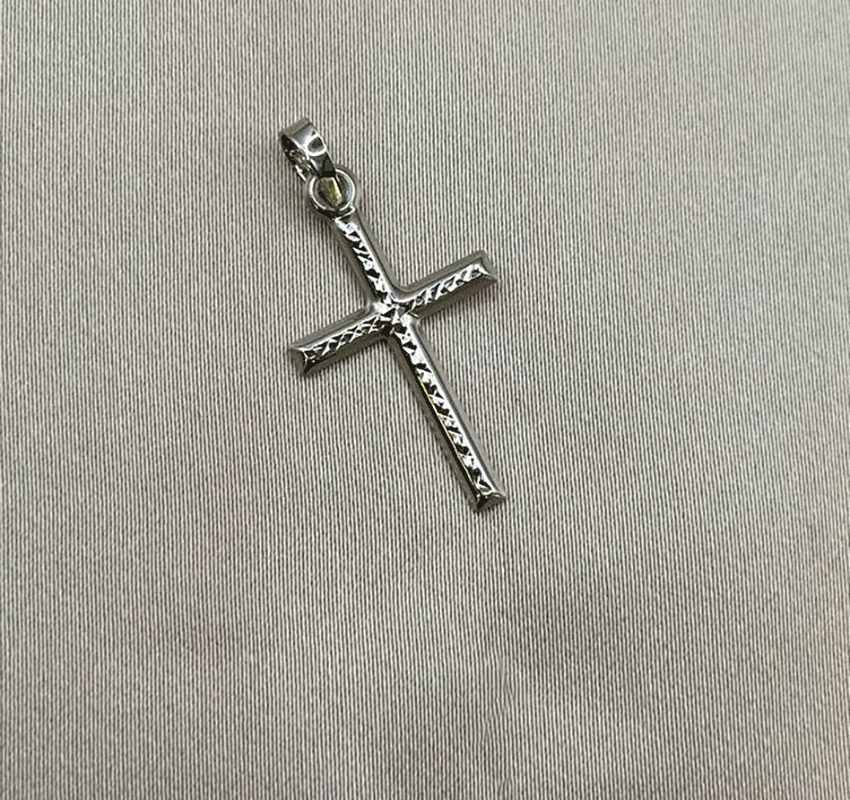 White gold cross