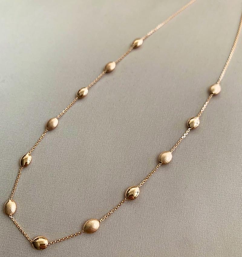 Колье из розового золота