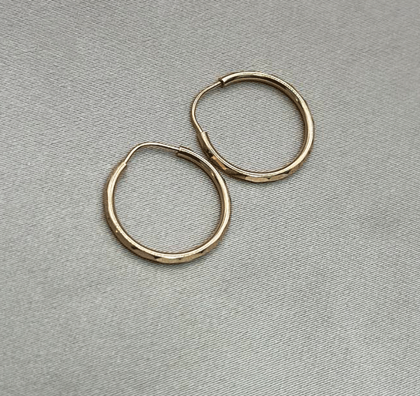 Серьги из розового золота