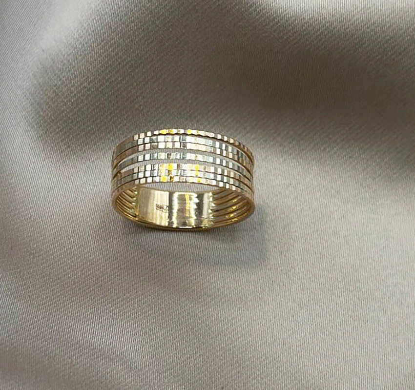 Inel din aur roz cu zirconiu