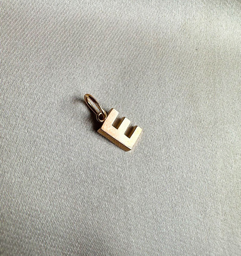 Кулон-Буква из розового золота