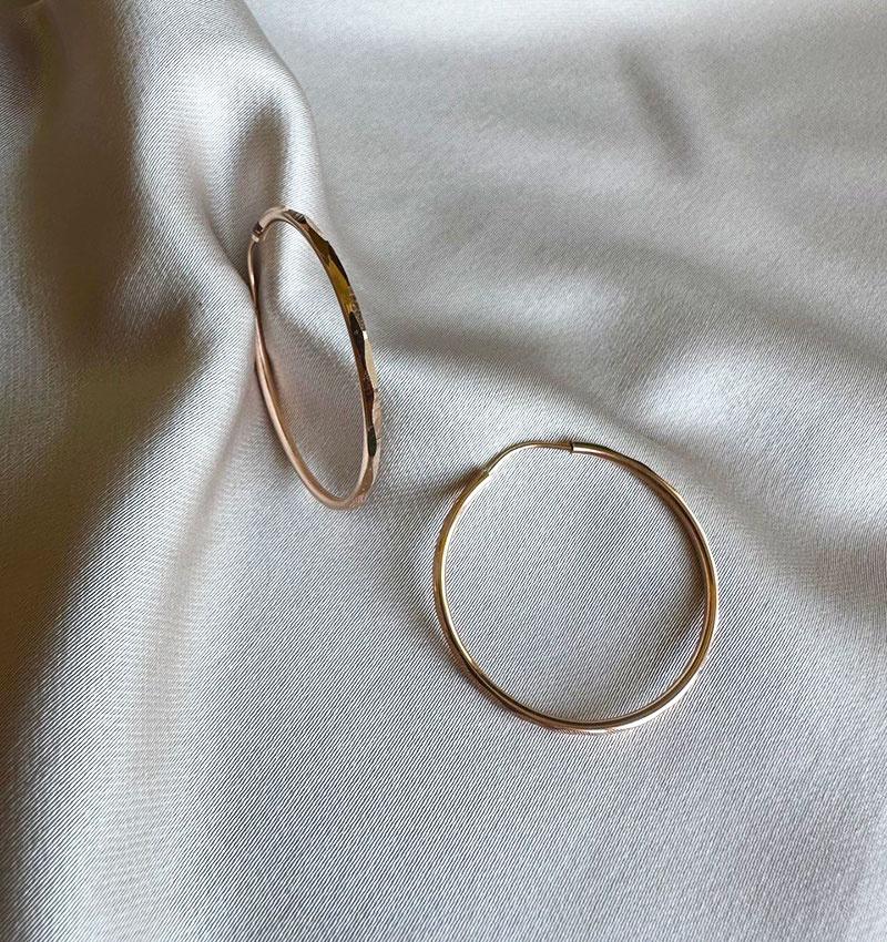 Серьги из розового золота