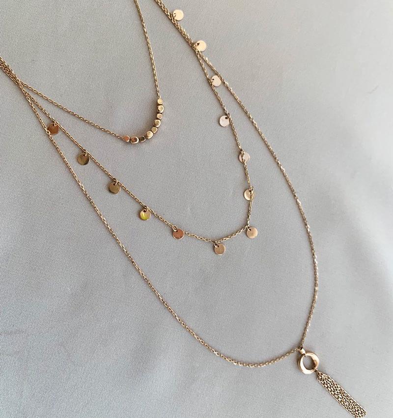 Колье из розового золота