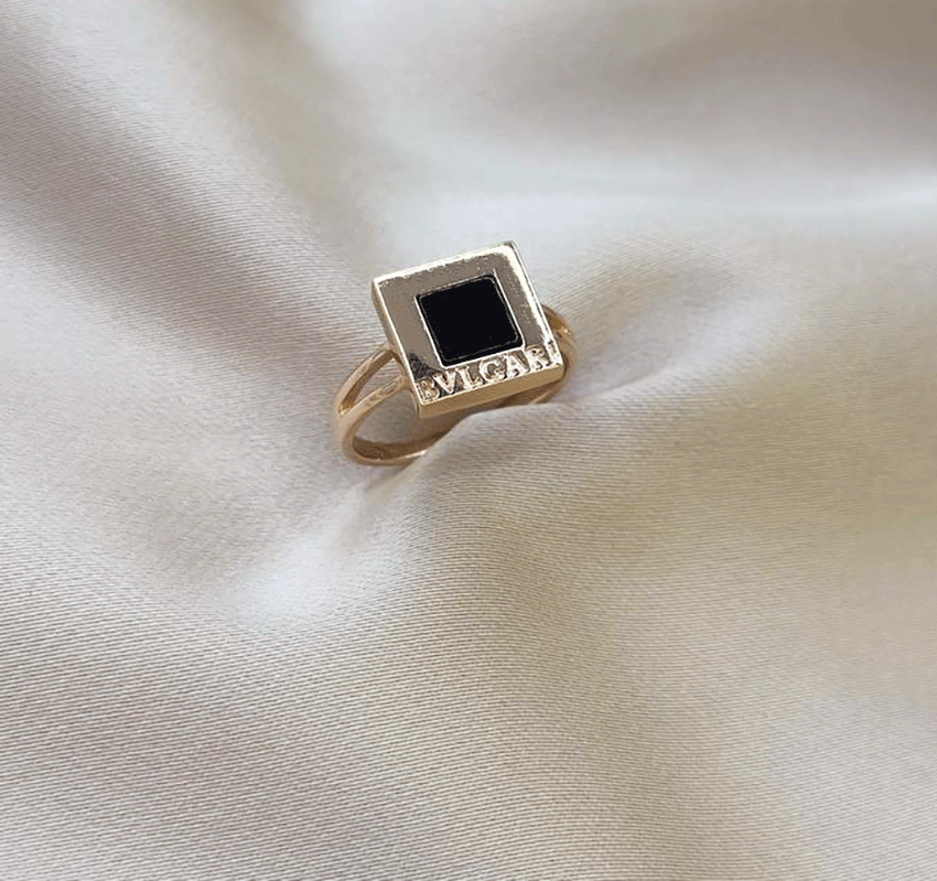 Inel din aur roz cu zirconiu