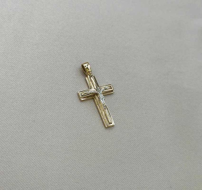 Rose gold cross