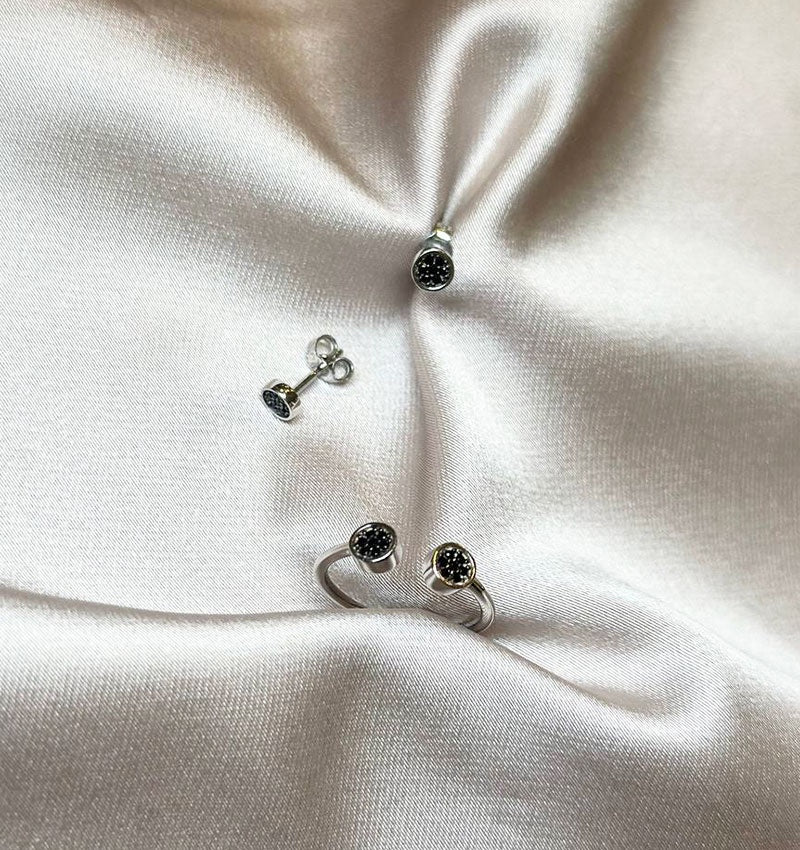 Сет из серебра с цирконом