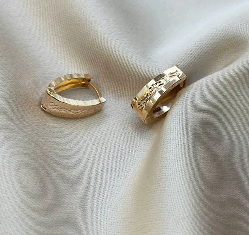 Серьги из розового золота