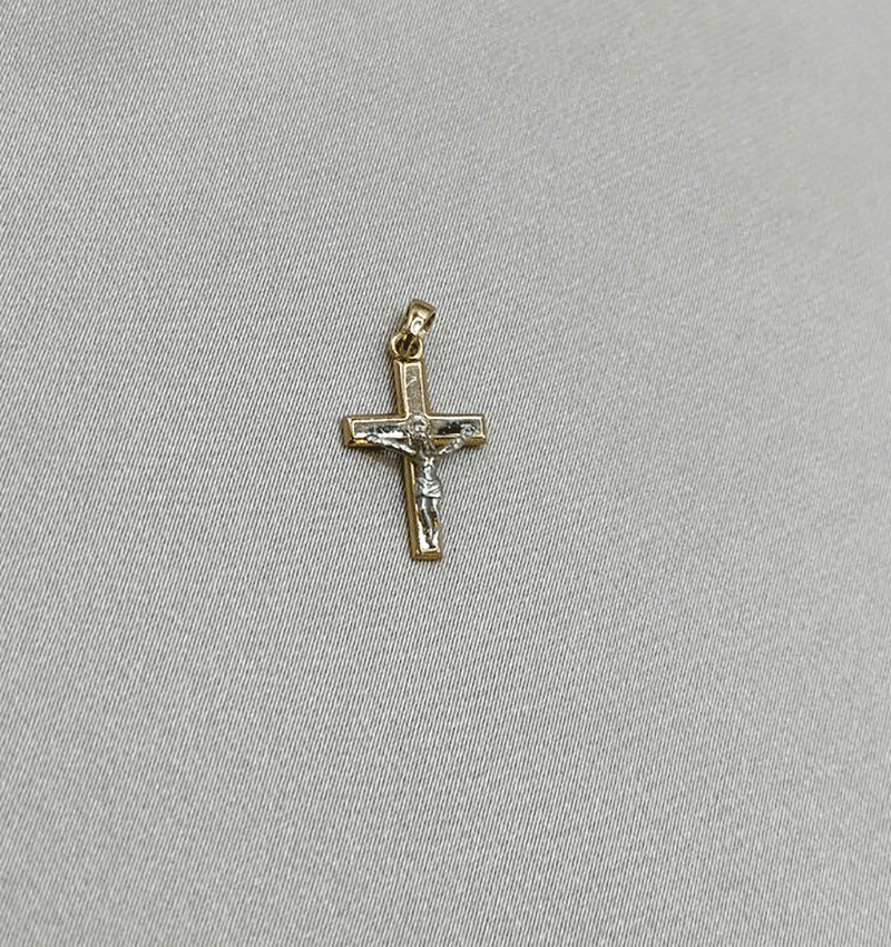 Cruciuliță din aur roz