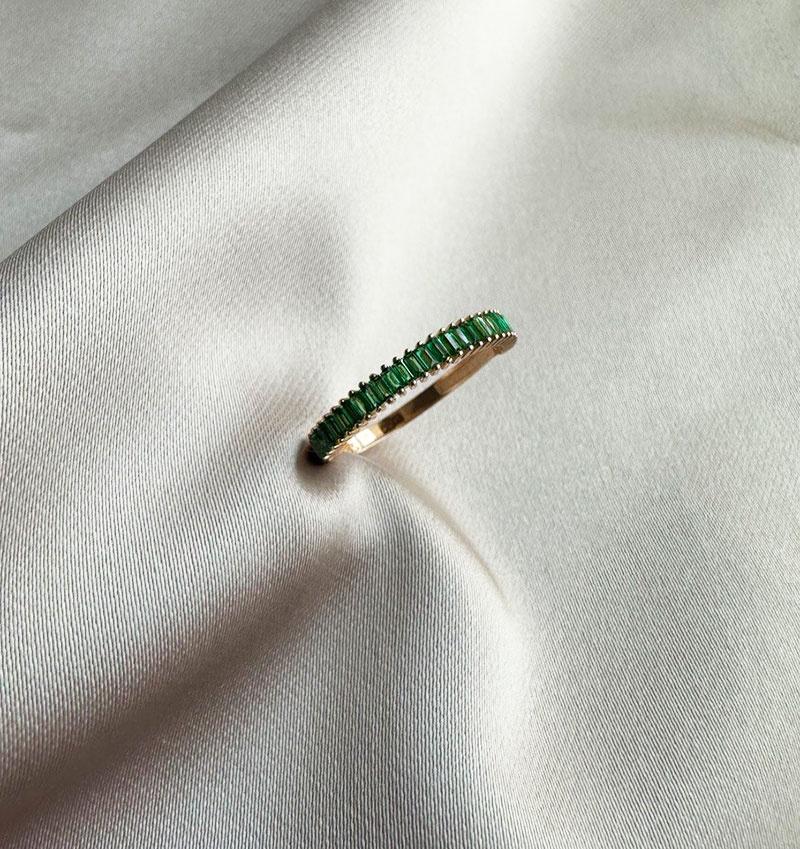 Inel din aur roz cu zirconiu