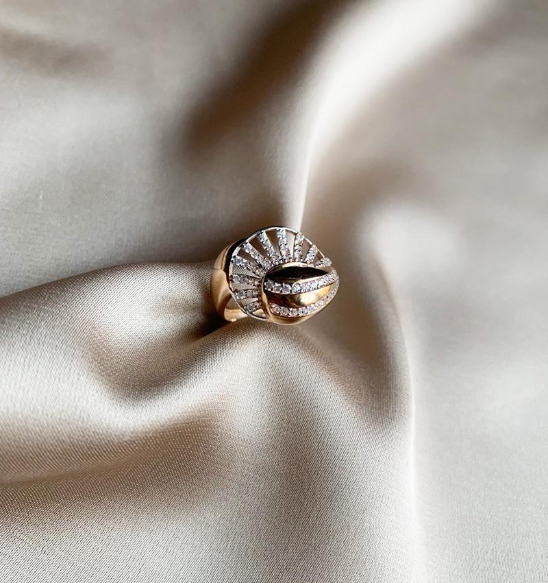 Помолвочное кольцо из розового золота