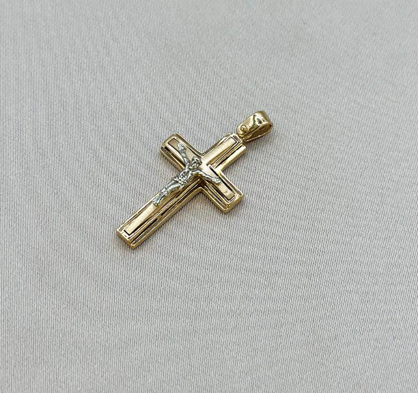 Rose gold cross pendant