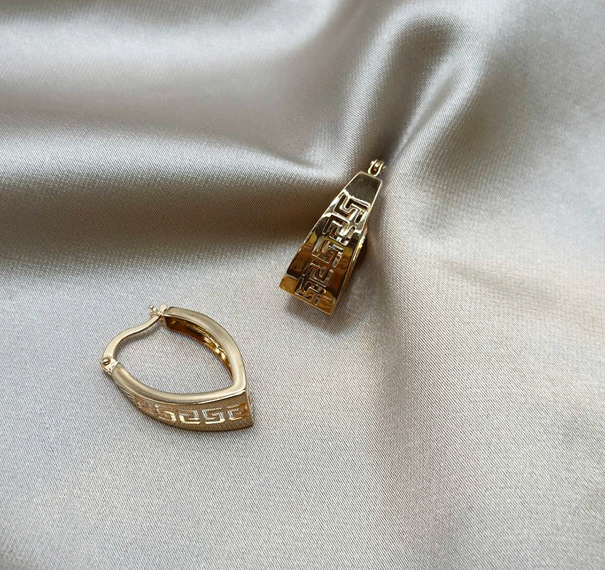 Серьги из розового золота