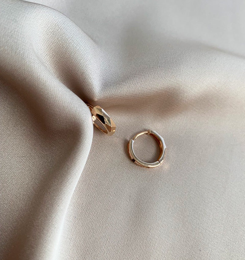 Rose gold earrings