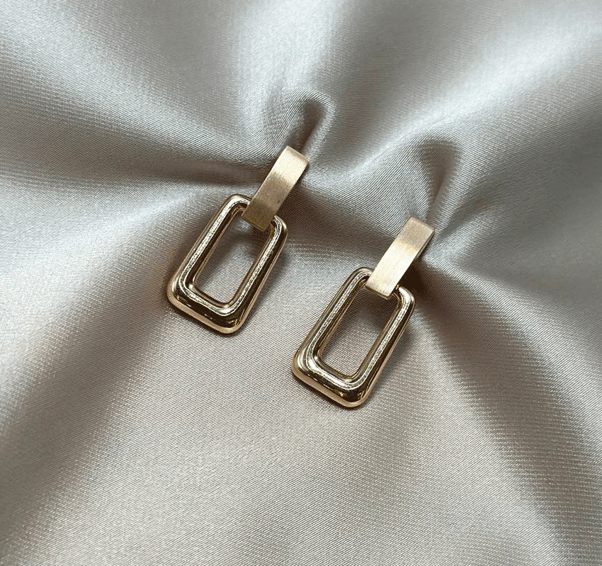 Серьги из розового золота