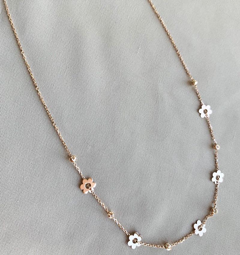 Колье из розового золота