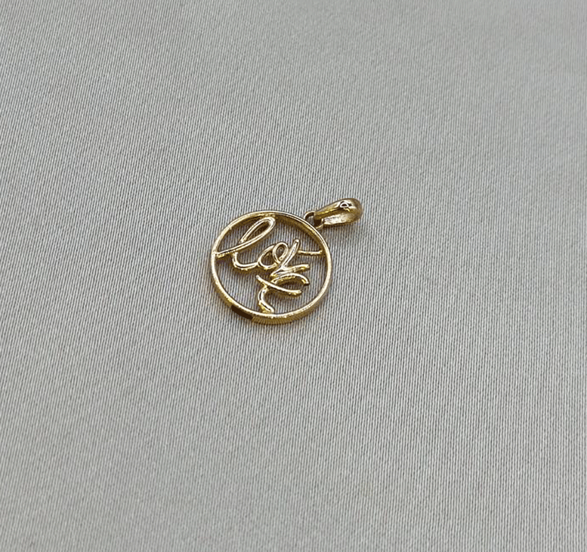 Rose gold pendant