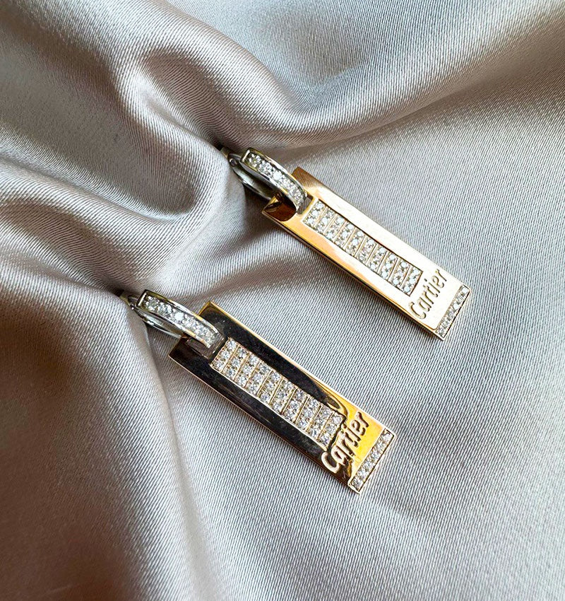 Серьги из розового золота