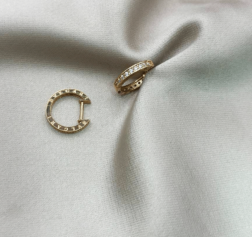 Серьги из розового золота