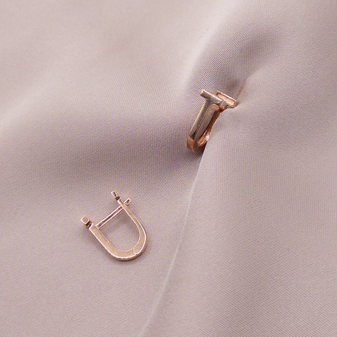 Серьги из розового золота