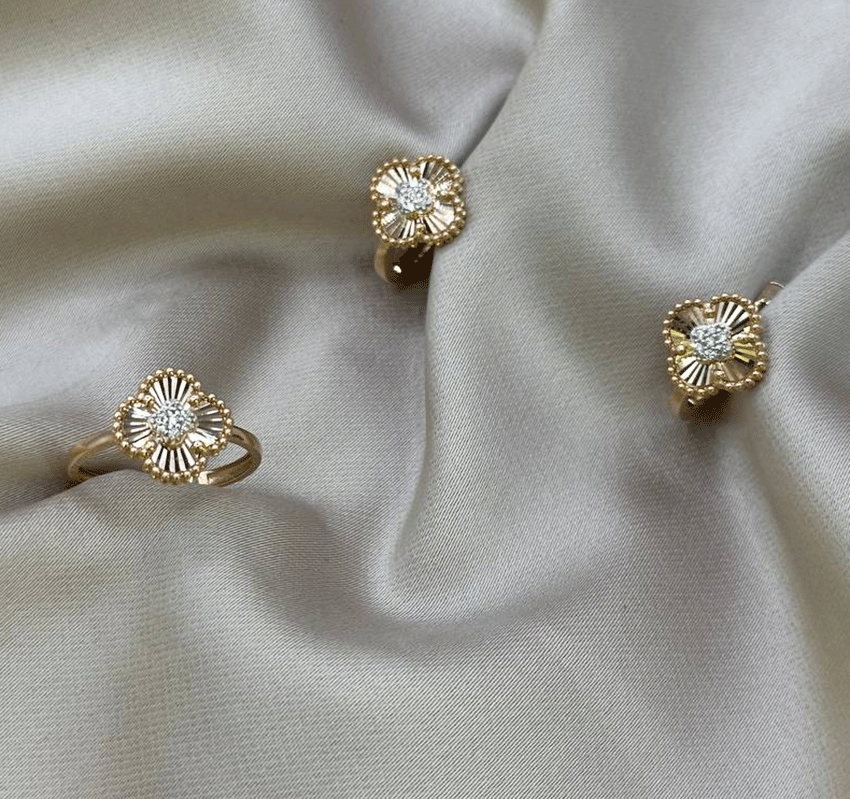 Сет из розового золота