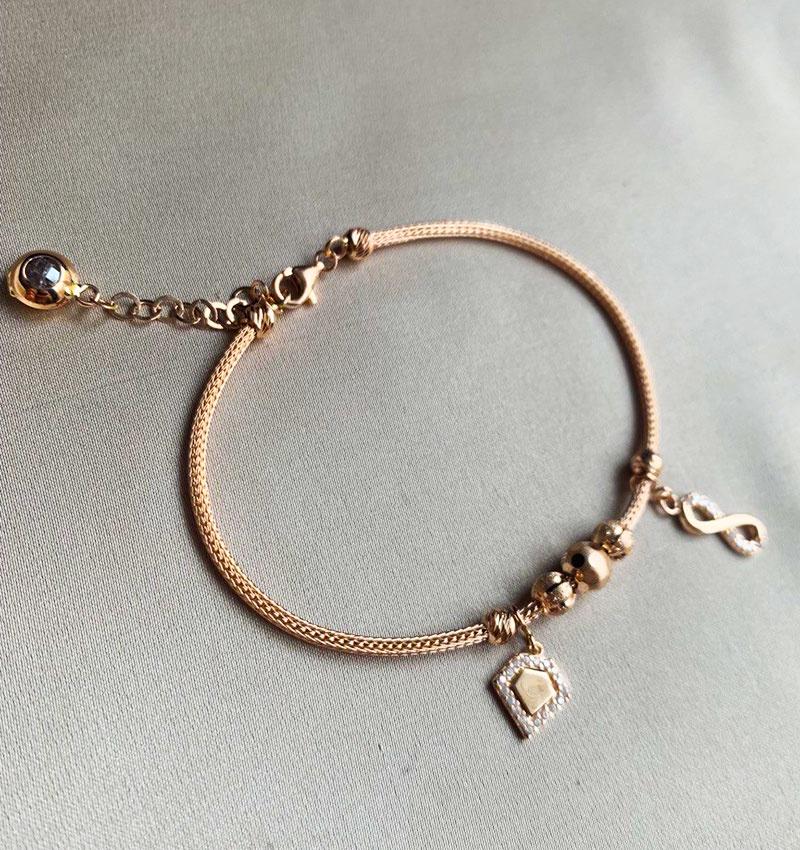 Браслет из розового золота