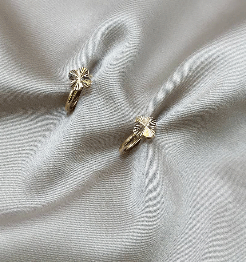 Rose gold earrings
