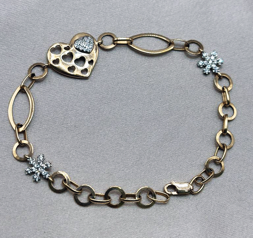 Браслет из розового золота