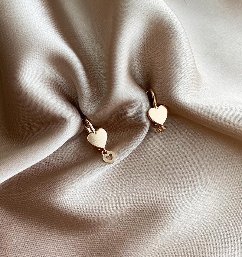 Серьги из розового золота