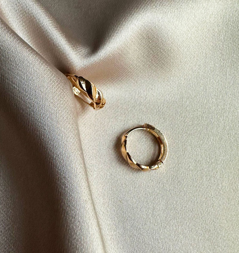 Серьги из розового золота