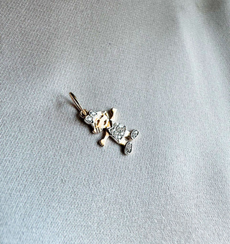 Pandantiv din aur roz cu zirconiu