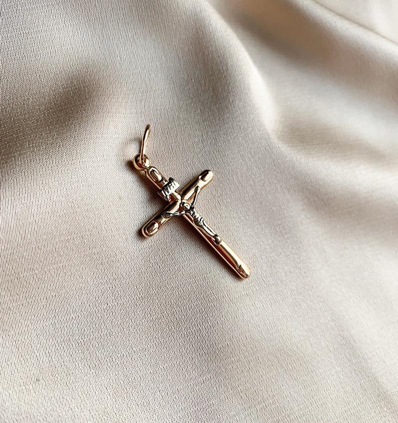 Rose gold cross