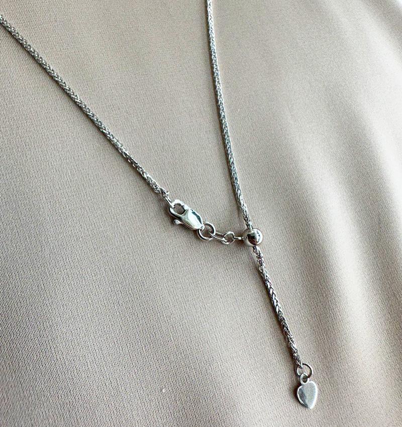 White gold necklace