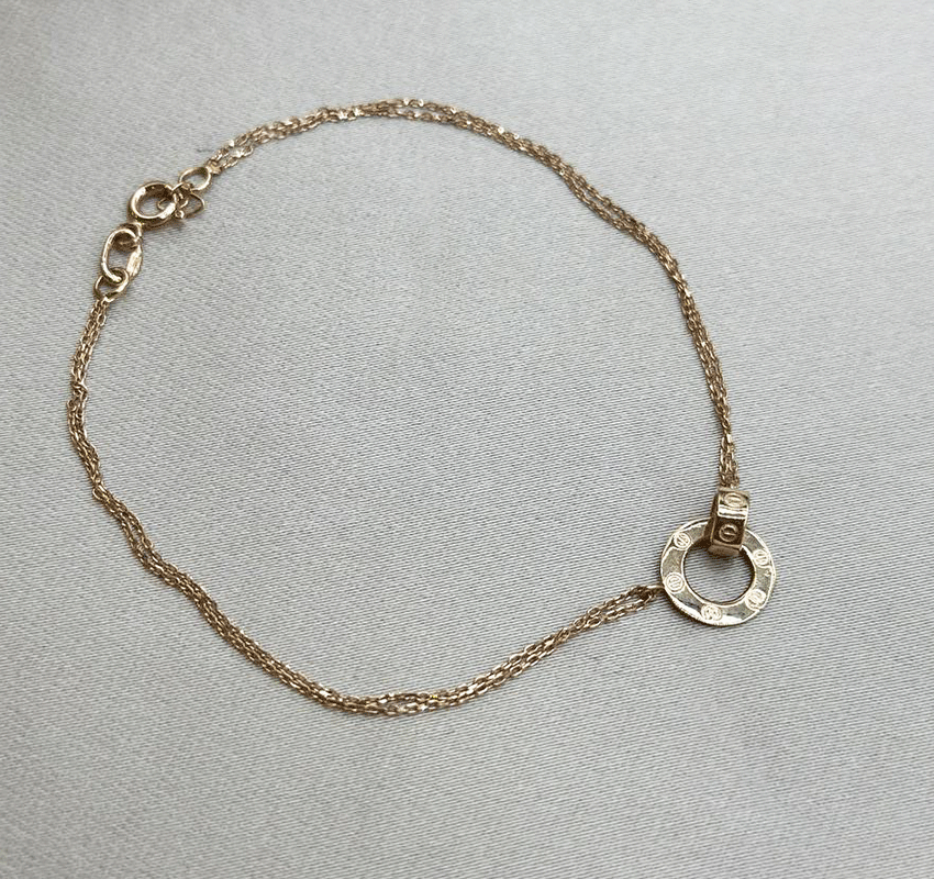 Rose gold bracelet