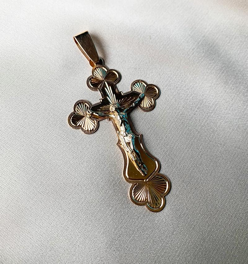 Rose gold cross