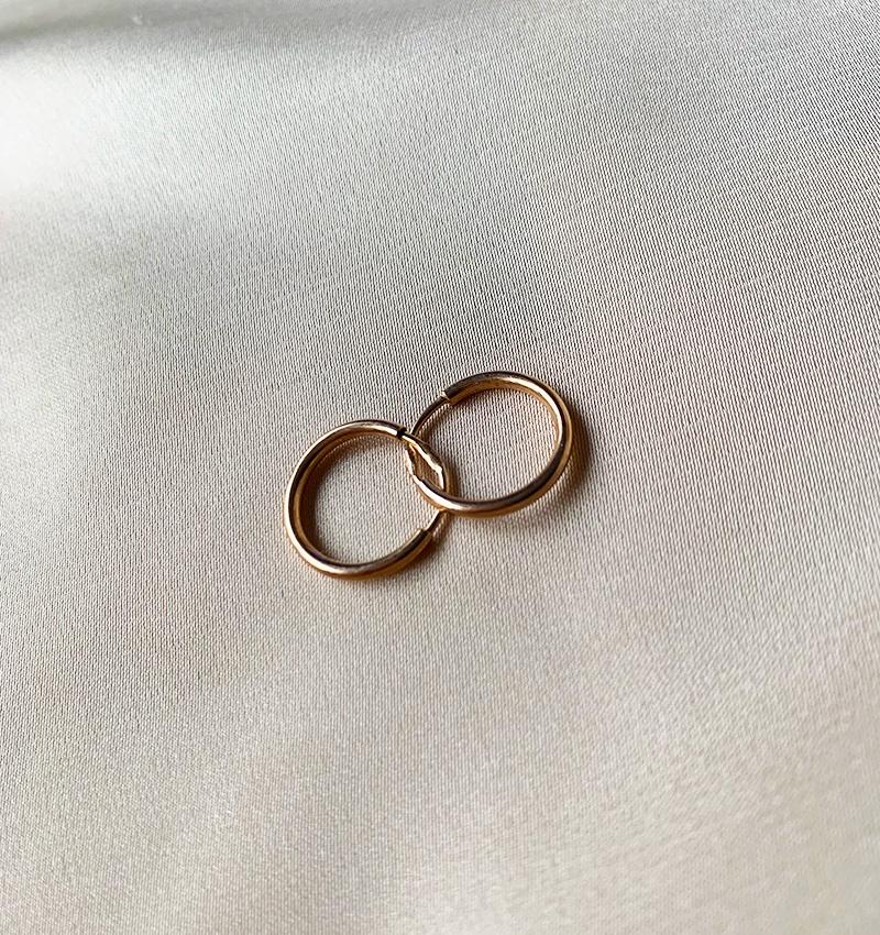 Серьги из розового золота