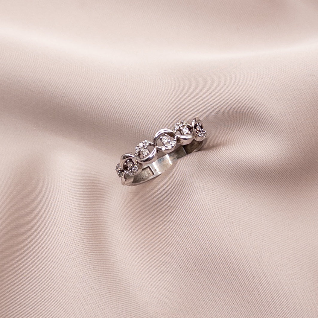 Sterling Silver Zircon Ring