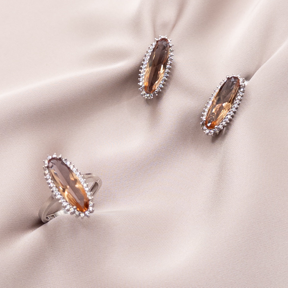Set din argint cu zircon