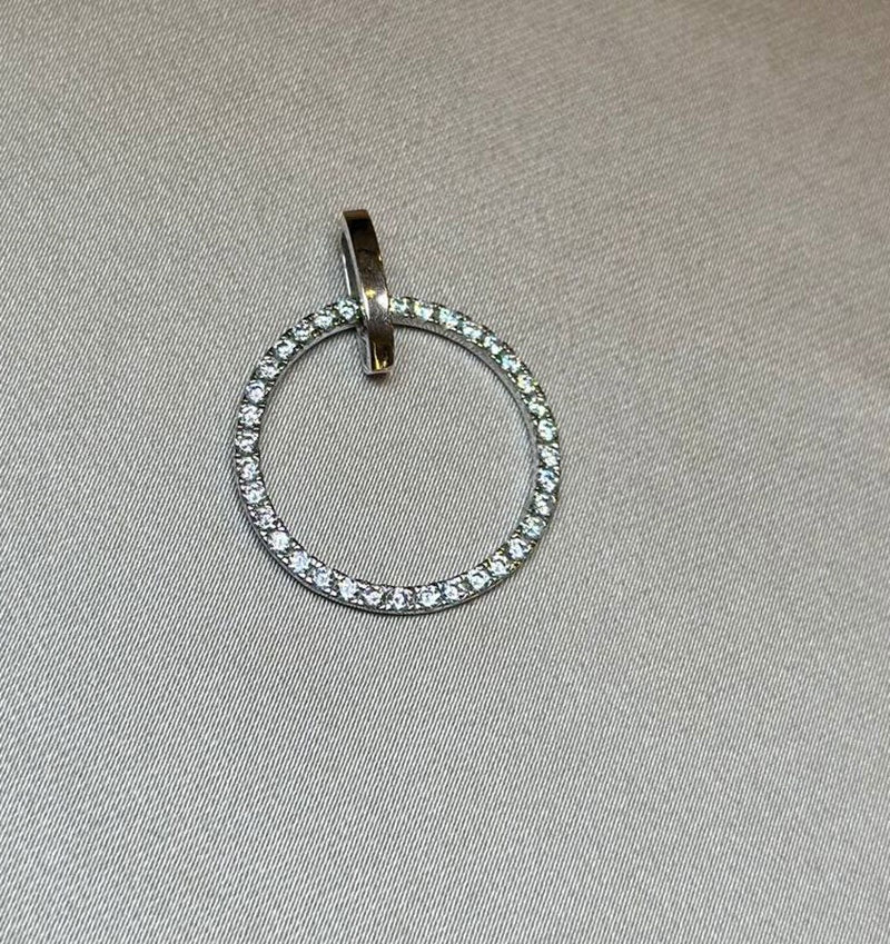 Pandantiv din argint cu inserții aurii