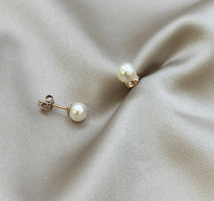 Серьги из розового золота