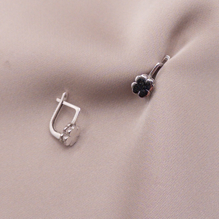 Серьги из белого золота