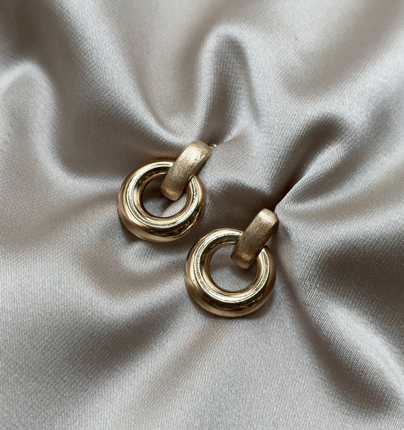 Серьги из розового золота