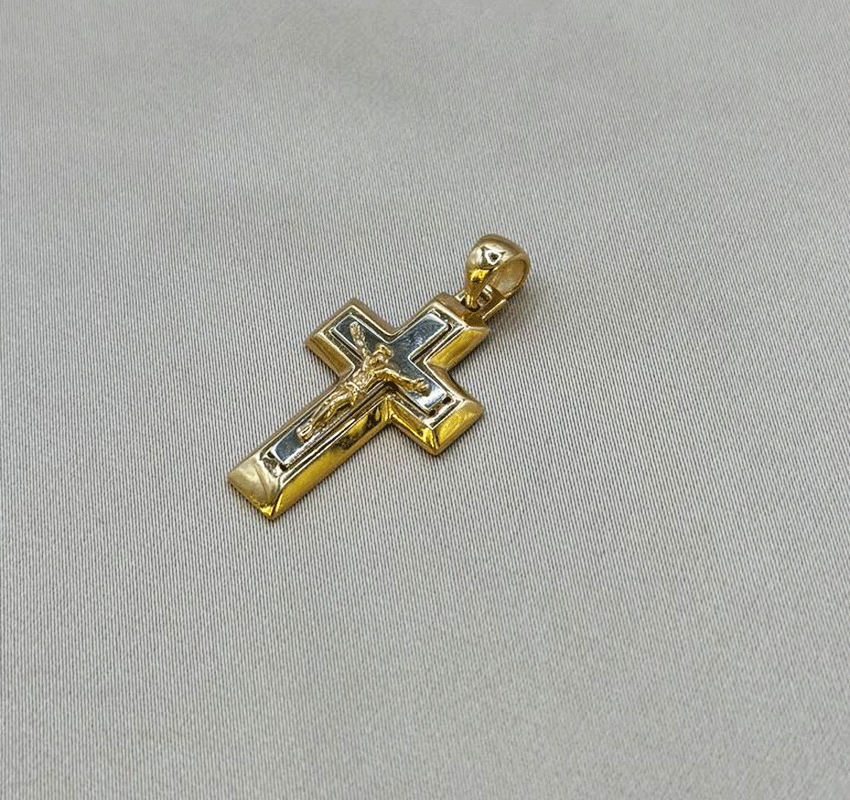 Rose gold cross