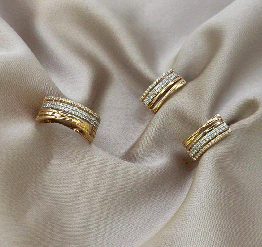 Сет из розового золота