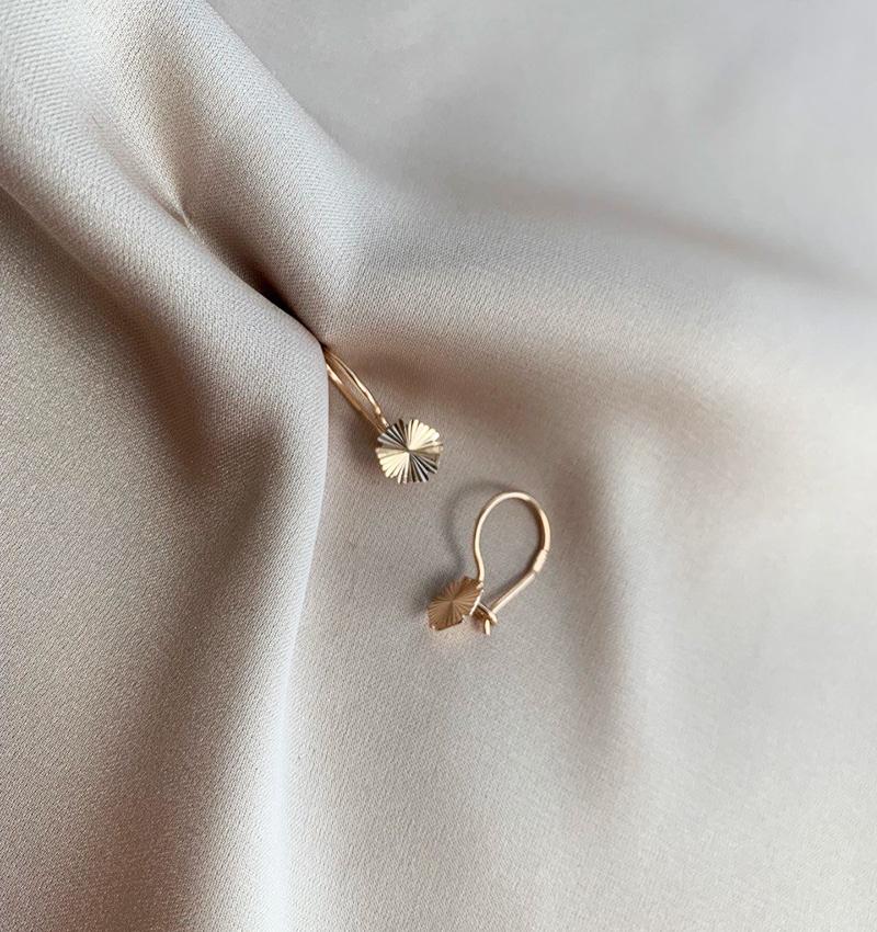 Серьги из розового золота