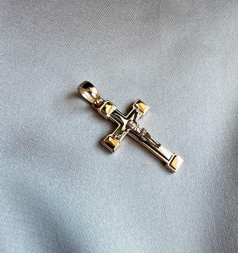 Rose gold cross pendant