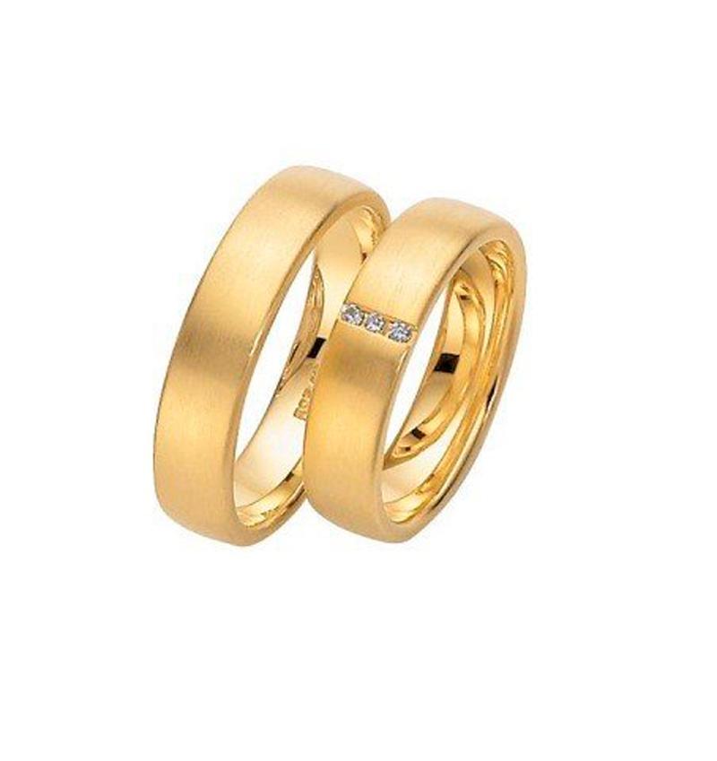 Wedding rings made of White gold|Rose gold|Yellow gold with zircon