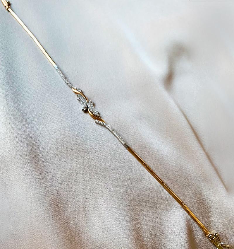 Браслет из розового золота