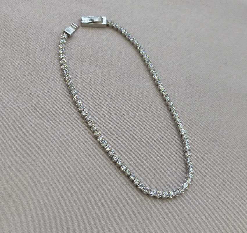 Brățară din aur alb cu zirconiu